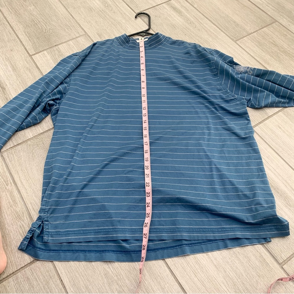 Fairway & Greene blue striped long sleeve shirt - Picture 7 of 7